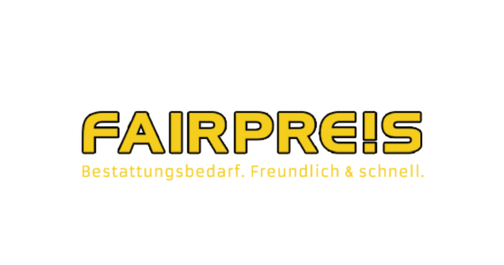 Referenz, Eric Erdmann, Logo Fairpreis bestattung